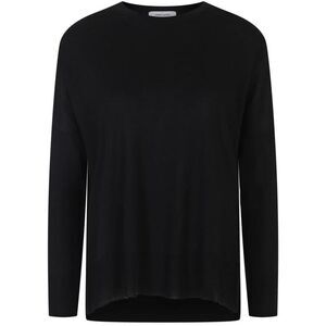 GRAN SASSO Women's Long Sleeve Crew Neck Sweater Women BLACK Sweaters & Knitwear